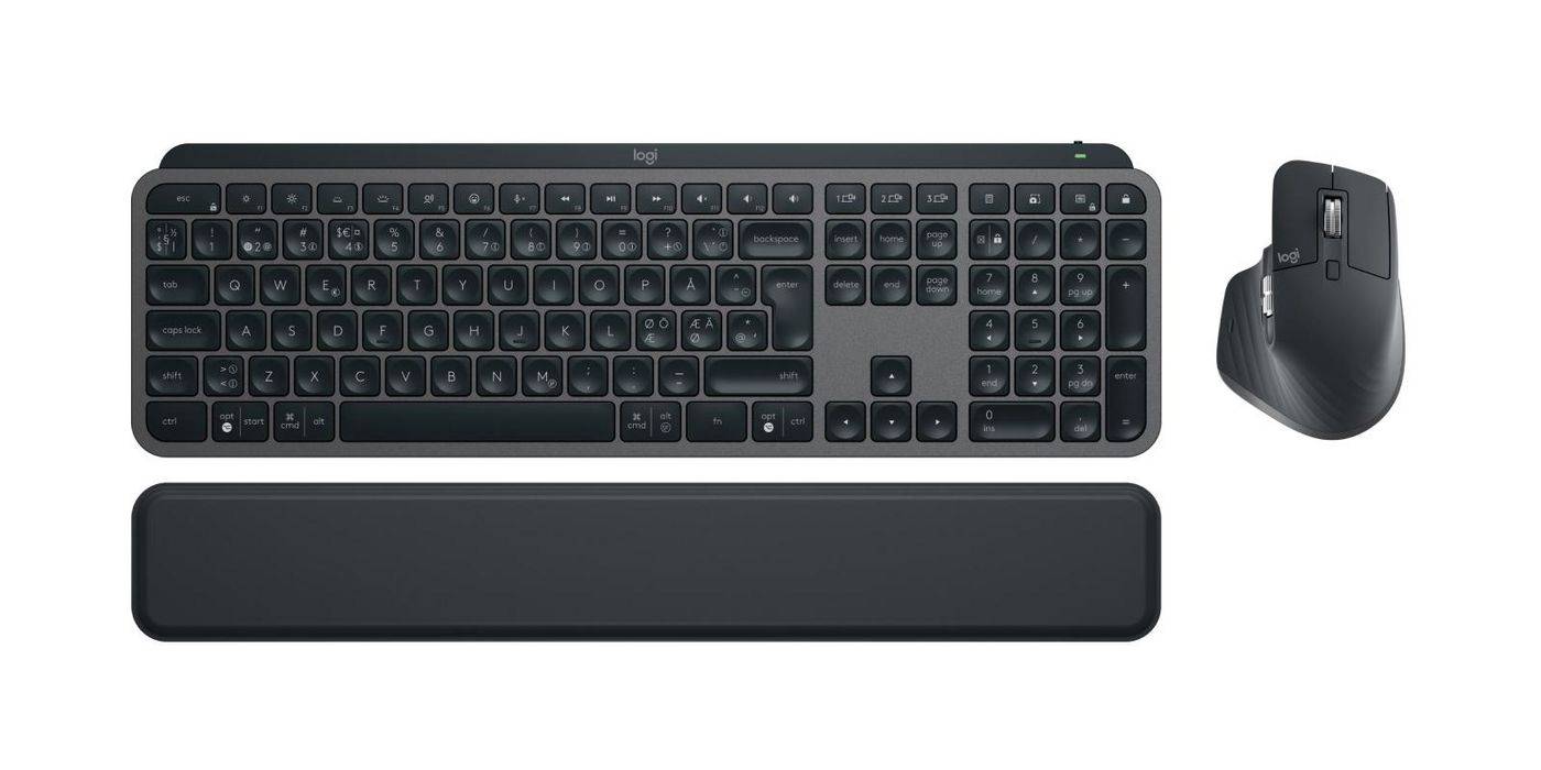 Logitech MX Keys S Combo - Tastatur-und-Maus-Set - hinterleuchtet - kabellos - Bluetooth LE - Nordisch (Dänisch/Finnisch-0