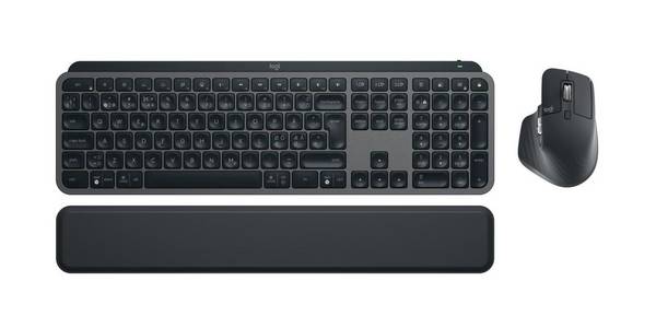 Logitech MX Keys S Combo - Tastatur-und-Maus-Set - hinterleuchtet - kabellos - Bluetooth LE - Nordisch (Dänisch/Finnisch