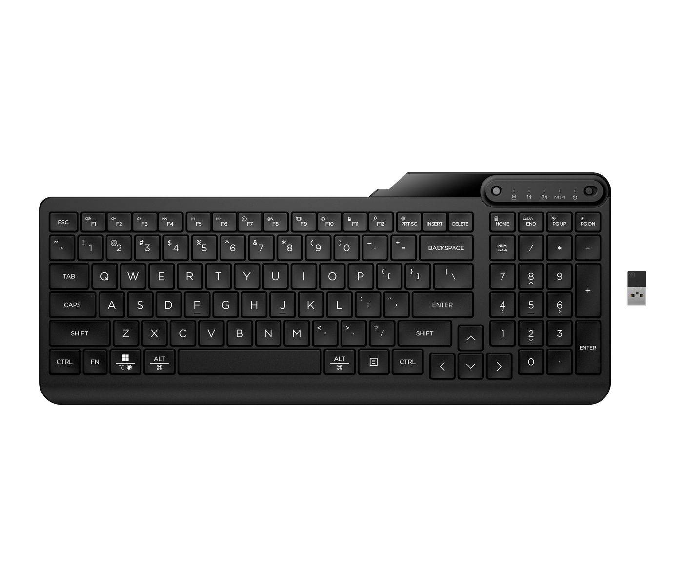 HP 475 - Tastatur - Dual-Mode, Multi-Device, kompakt, 2-Zonen-Layout, geringer Tastenhub, 12 programmierbare Tasten-0