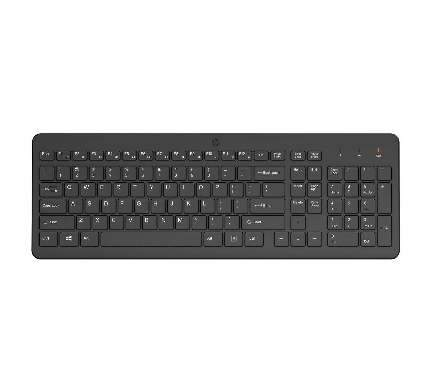 HP - Full-sized wireless keyboard with chiclet-style keys-0