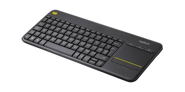 Logitech K400 Plus - Mini - Kabellos - RF Wireless - Schwarz - TL: Italienisch, QWERTY