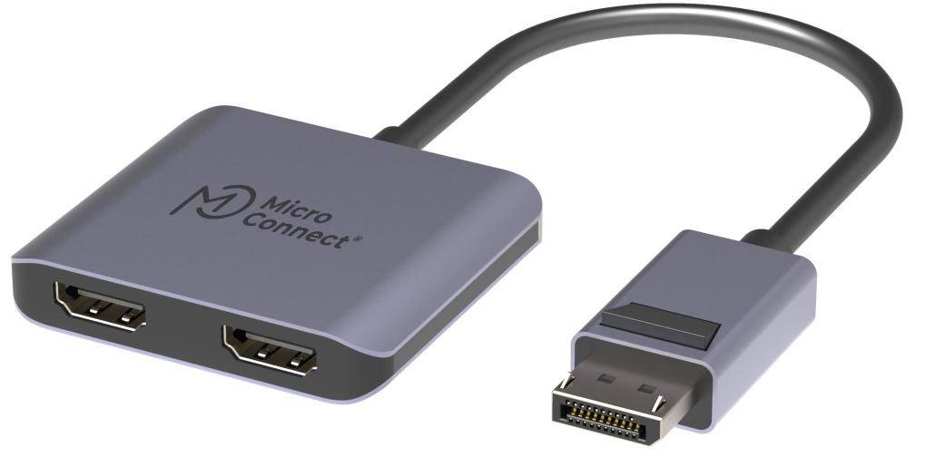 MICROCONNECT - DisplayPort to 2x HDMI female adapter - Adapter-0