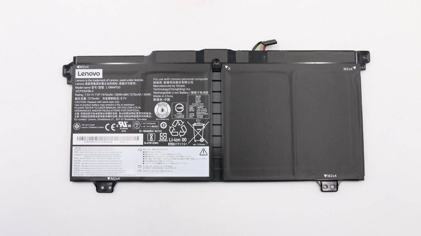 Lenovo SP/A L18M4PG0 7.5V56Wh4cell 5B10R51233, Battery, Lenovo-0