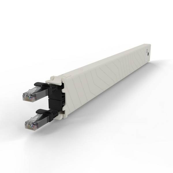 patchbox.one Kassette 8RU UTP schwarz Cat.6a 0,8m Netzwerkkabel Installation Kabelkassette Cat.6A /