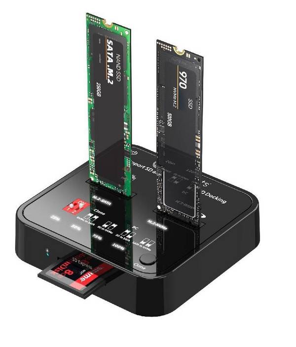 MS-CLONER-M2-SD, Schwarz, SD, 5 V, 3 A, 200 g, 137 mm