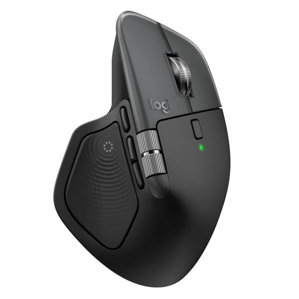 Logitech MX Master 4 for Mac - Maus - 8 Tasten - kabellos - Bluetooth, 2.4 GHz - kabelloser Empfänger (USB)