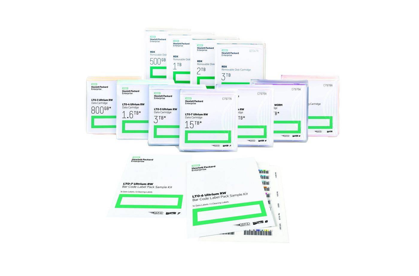 HPE LTO-5 Ultrium RW Bar Code Label Pack - Strichcodeetiketten-0