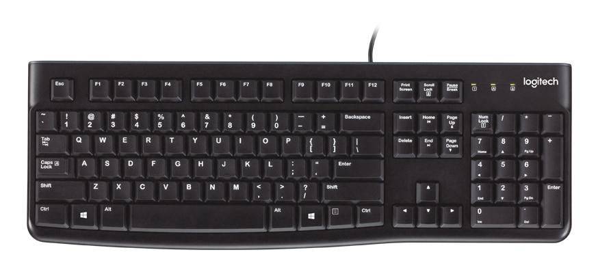 Logitech K120 - Tastatur - USB - TL: UK, QWERTY-0