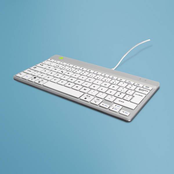 R-Go Compact Break - Tastatur - mit integrierter Pauseanzeige - TL: Portugiesisch, QWERTY