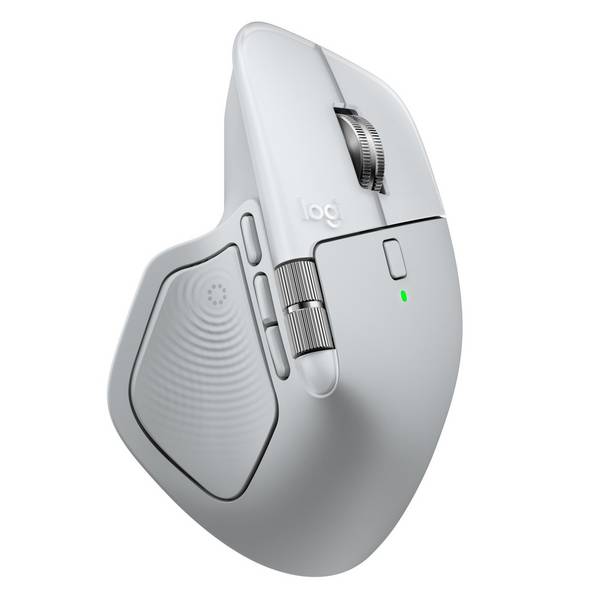 Logitech MX Master 4 for Mac - Maus - 8 Tasten - kabellos - Bluetooth, 2.4 GHz - kabelloser Empfänger (USB)