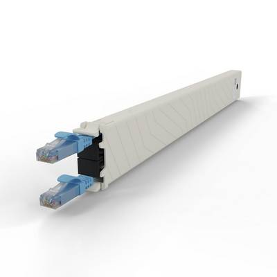 patchbox.one Kassette 8RU UTP blau Cat.6a 0,8m Netzwerkkabel Installation Kabelkassette Cat.6A / EA-0
