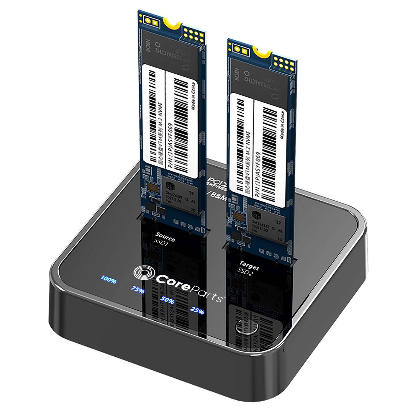 CoreParts USB3.2 Type C (20Gpbs) M.2 NVMe SSD Cloner Docking-0