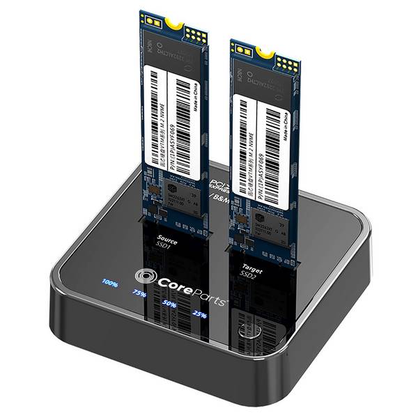 MS-CLONER-NVME, SSD, M.2, Schwarz, Kunststoff, 2 TB, 5 V