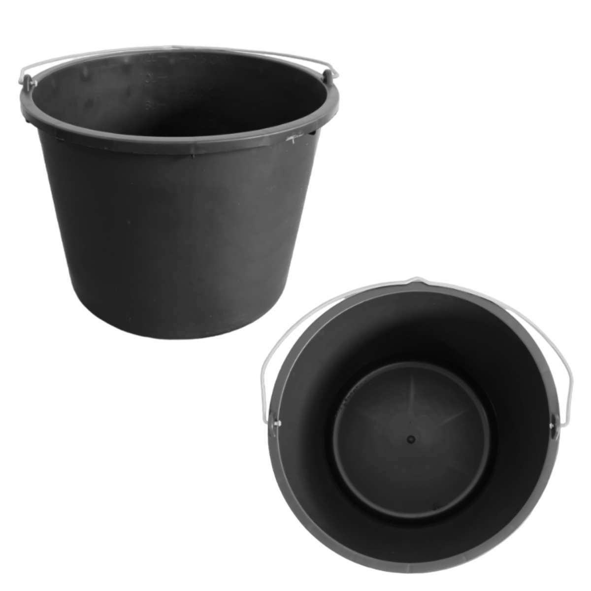 ViD® 10 Stück Mörteleimer/Betoneimer 16 Liter | Ø33 x 27 cm-1