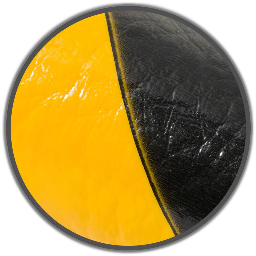 KNUFFI Flächenschutzprofil Typ S, selbstklebend, gelb/schwarz, 1 m-1