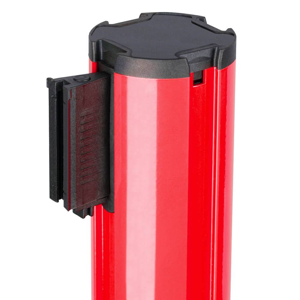 Absperr-Kombi-Set, 2 Aluminium Gurtpfosten mit Wandhalterungen-1