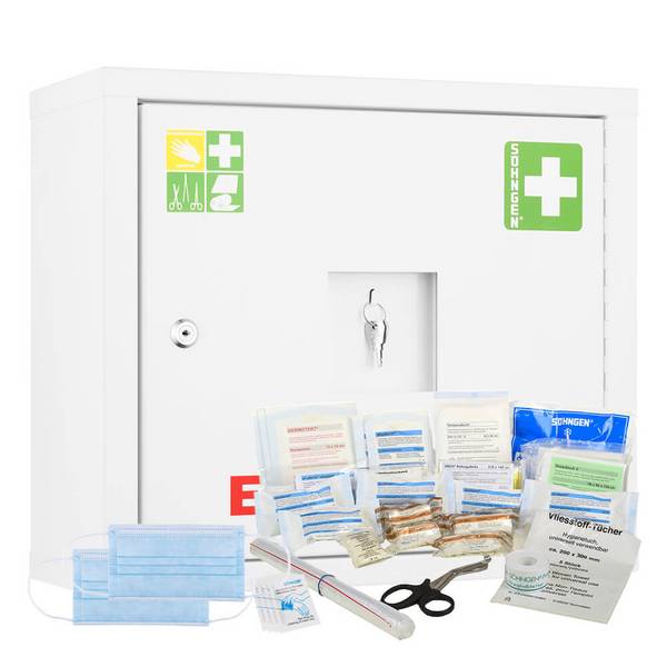 SÖHNGEN Sanitätswandschrank JUNIORSAFE gefüllt DIN 13157 weiß, 49 x 20 x 42 cm