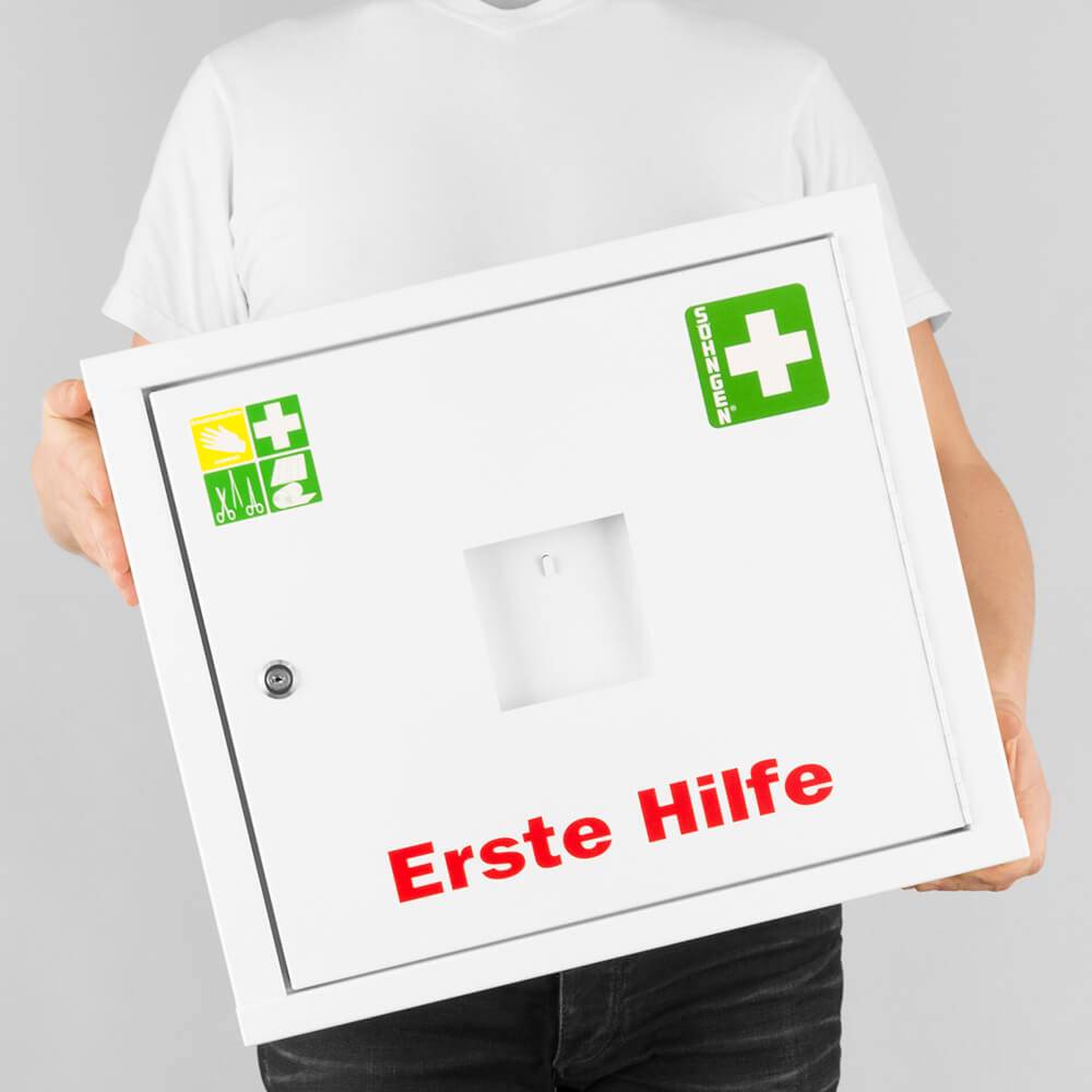 SÖHNGEN Sanitätswandschrank JUNIORSAFE gefüllt DIN 13157 weiß, 49 x 20 x 42 cm-2