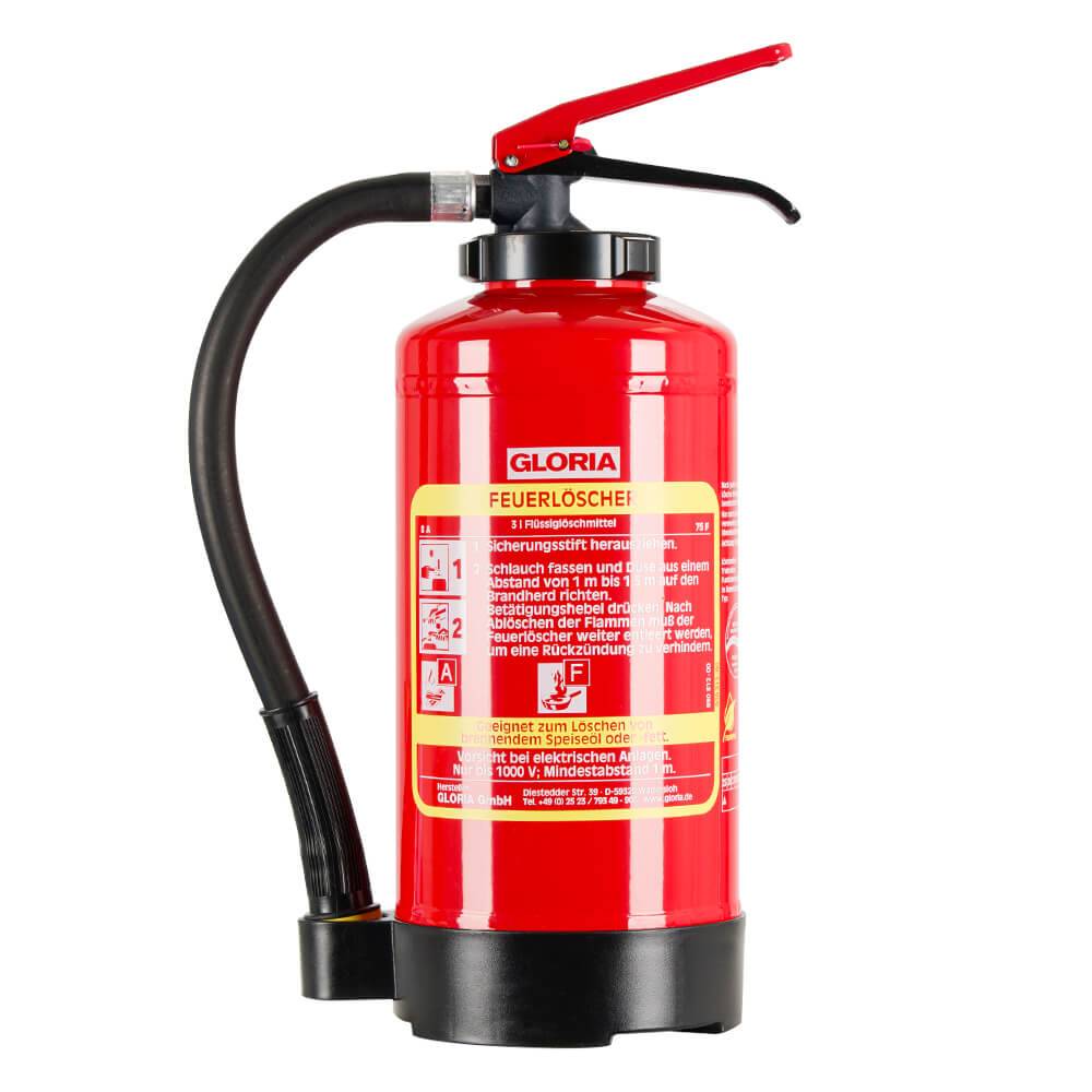 GLORIA Fettbrandfeuerlöscher FA 3 Easy, Brandklasse A+F, fluorfrei, 3 Liter-0