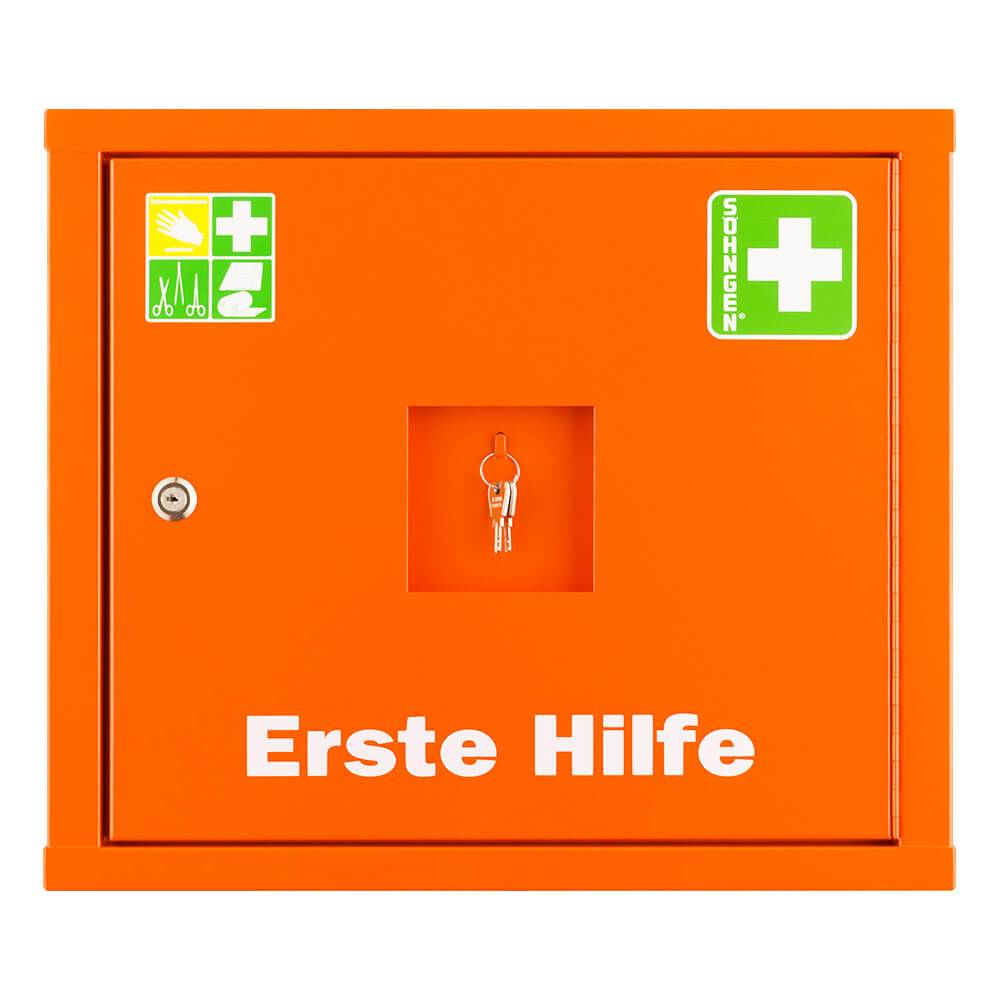 SÖHNGEN Sanitätswandschrank JUNIORSAFE gefüllt DIN 13169 orange, 49 x 20 x 42 cm-1