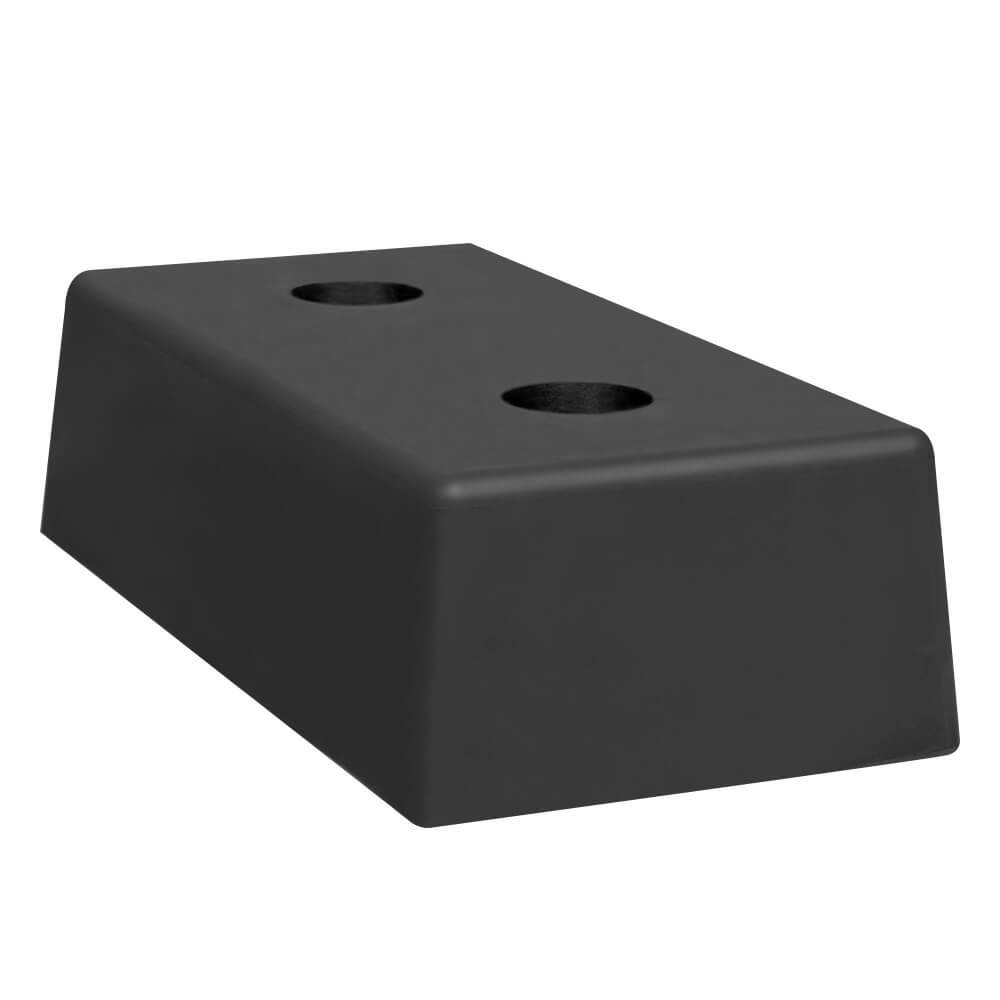 Anfahrpuffer BULLI, 2 Bohrungen, Ø 22 mm, 25 x 50 x 14 cm-0