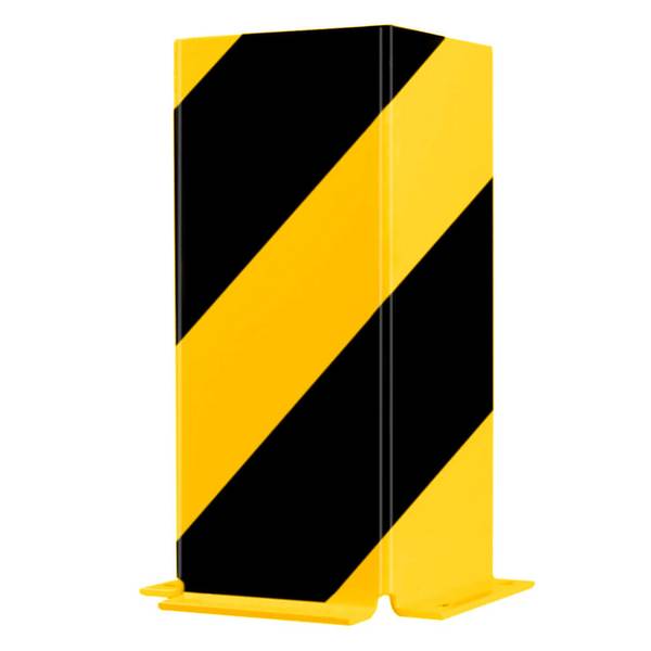 ROBUSTO Anfahrschutzprofil U, gelb/schwarz, aufdübeln, Stahl, 16 x 16 x 40 cm