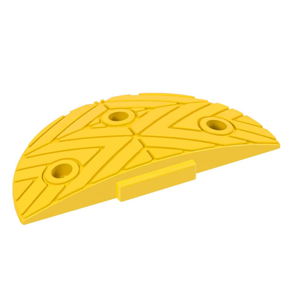 Bodenschwellen-Set 20 km/h, gelb/schwarz, 5 cm hoch, 290 cm, mit Betonschrauben-1