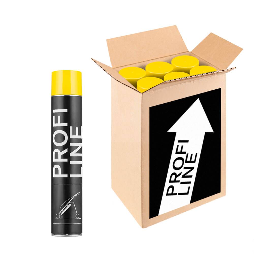 6 Dosen Bodenmarkierfarbe PROFILINE, gelb, 750 ml Spraydose-0