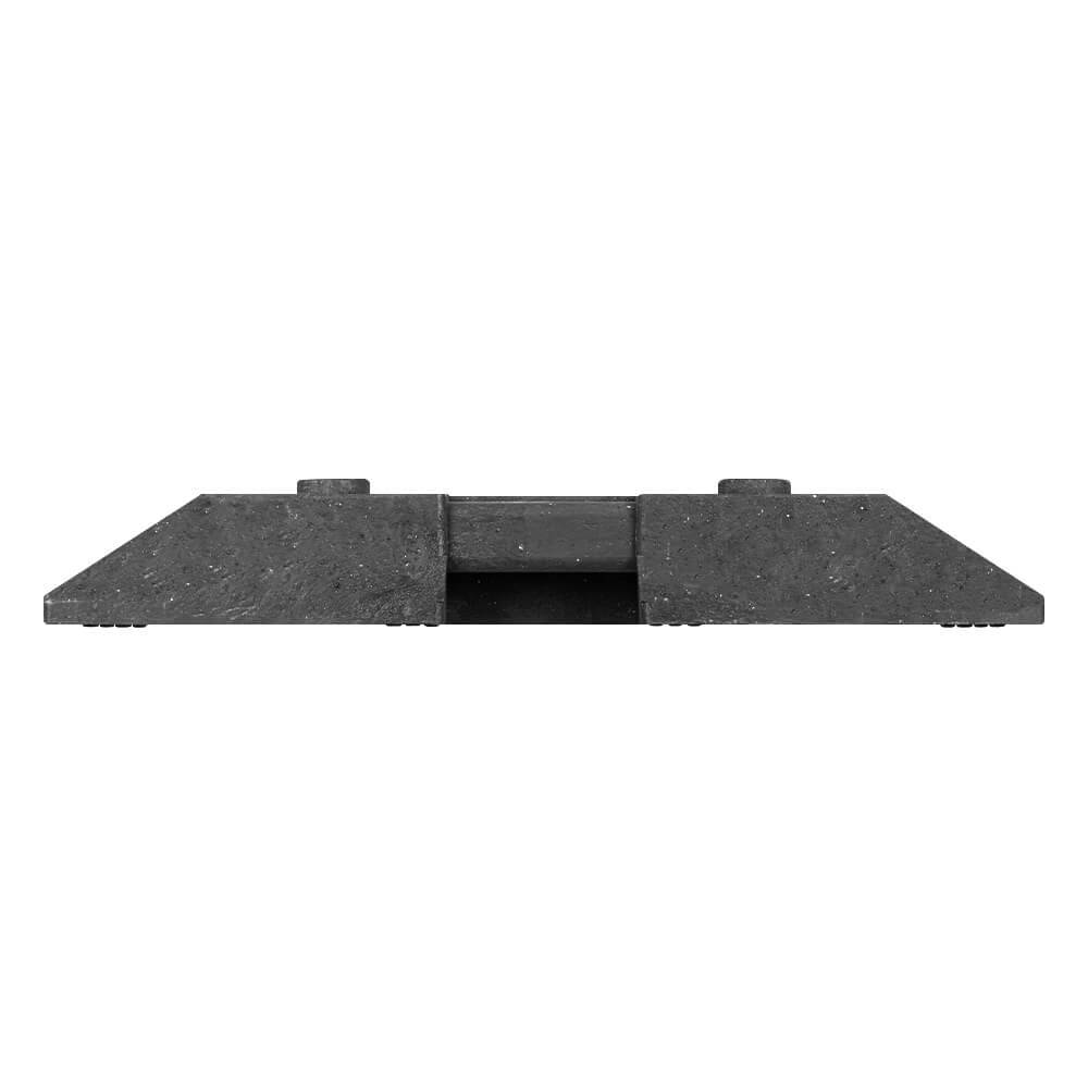 BIGPACK 10 x TL-Fußplatte Typ K1, schwarz, für Vierkant- und Rundrohre, 29 kg-1