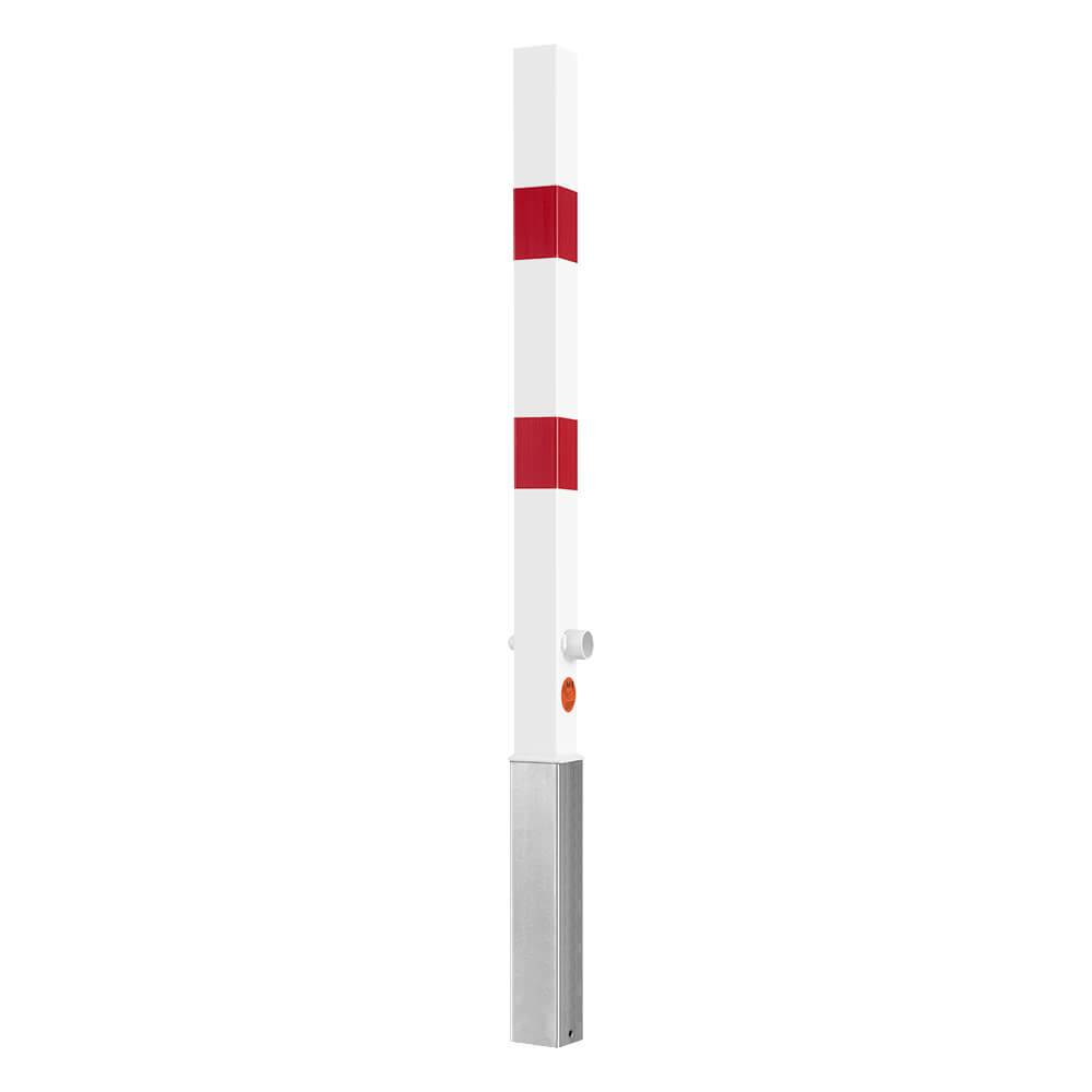 ROBUSTO Sperr-Pfosten, Dreikantschloss, r/w, einbetonieren, Stahl, 7x7cm, 140cm-0