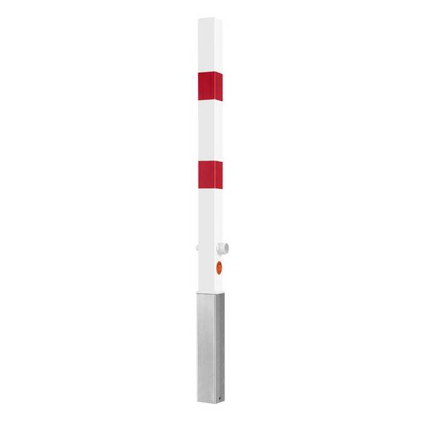 ROBUSTO Sperr-Pfosten, Dreikantschloss, r/w, einbetonieren, Stahl, 7x7cm, 140cm