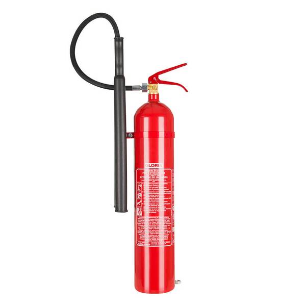 GLORIA Kohlendioxid-Feuerlöscher KS 5 ST, Brandklasse B 89, Inhalt: 5 kg
