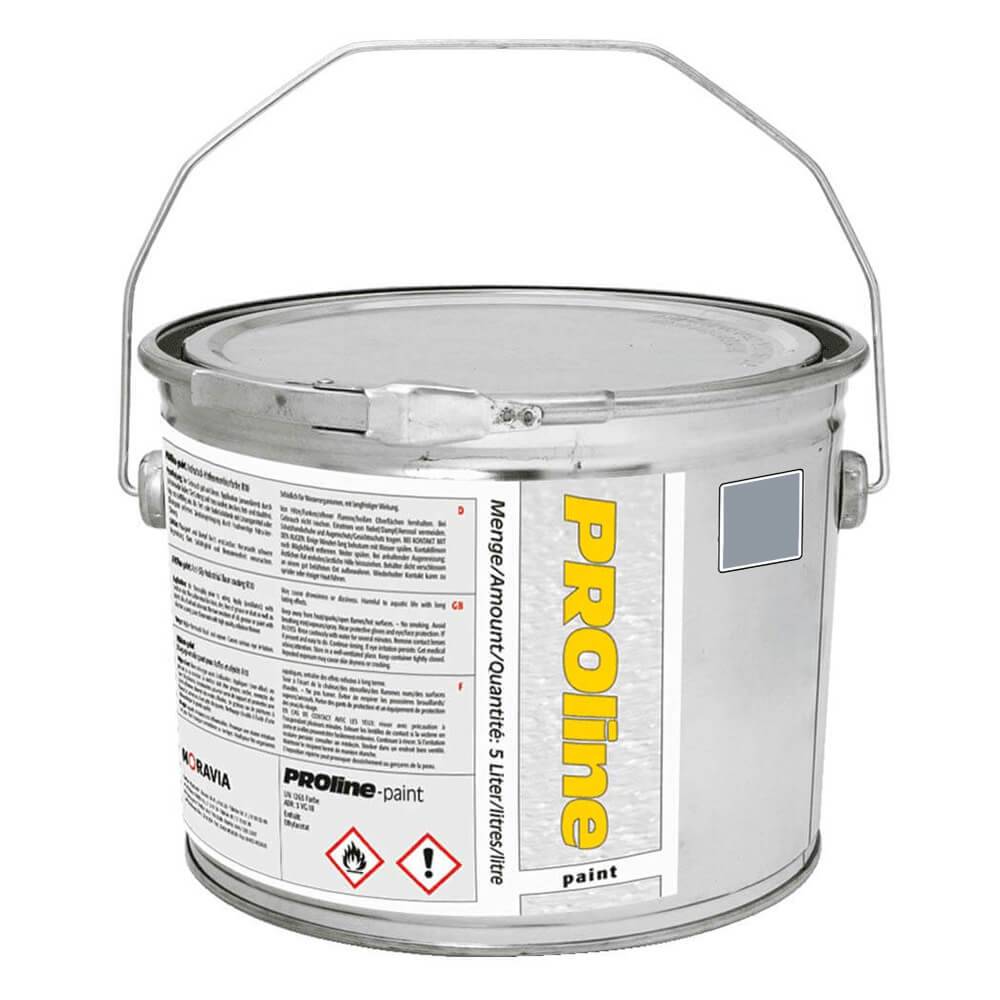 Antirutsch-Hallenmarkierfarbe PROline-paint, rutschhemmend, silbergrau, 5 l-3