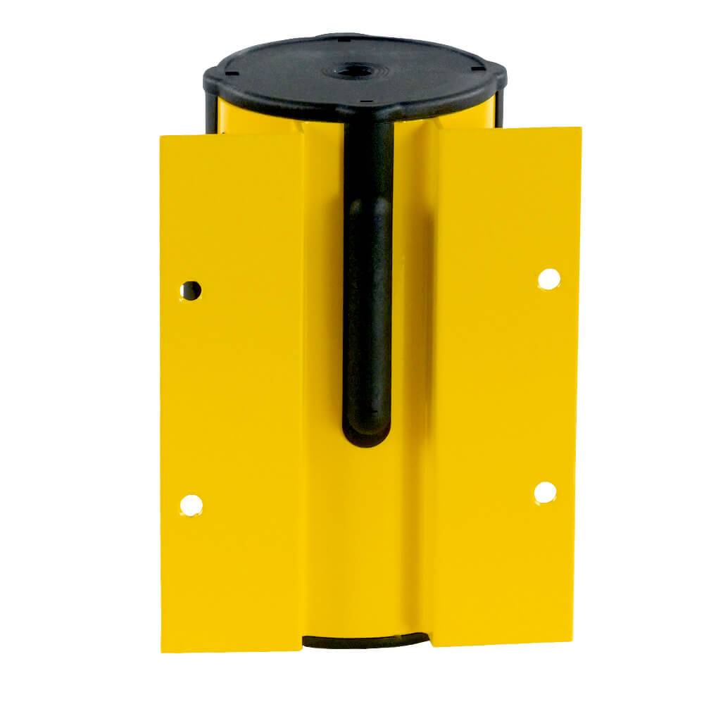 Aluminium Gurtkassette, Innen- und Außenbereich, gelb/schwarz schraffiert, 4 m-2