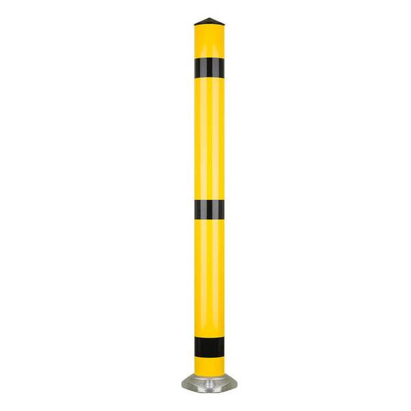 Sperrpfosten FLEX 1 gelb/schwarz selbstaufrichtend, zum Aufdübeln, 30°