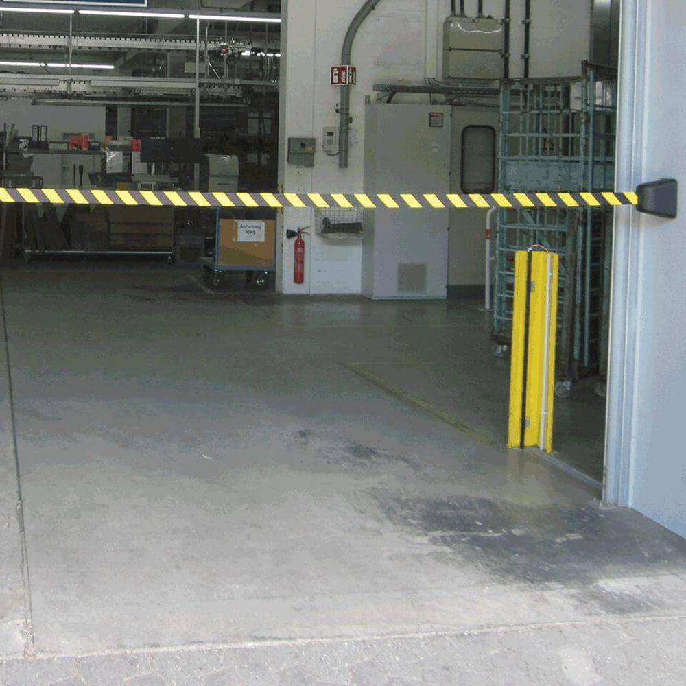 RS-GUIDESYSTEMS Gurtbandkassette magnetisch, ge/schw, 8m+ magnet. Wandhalterung-3