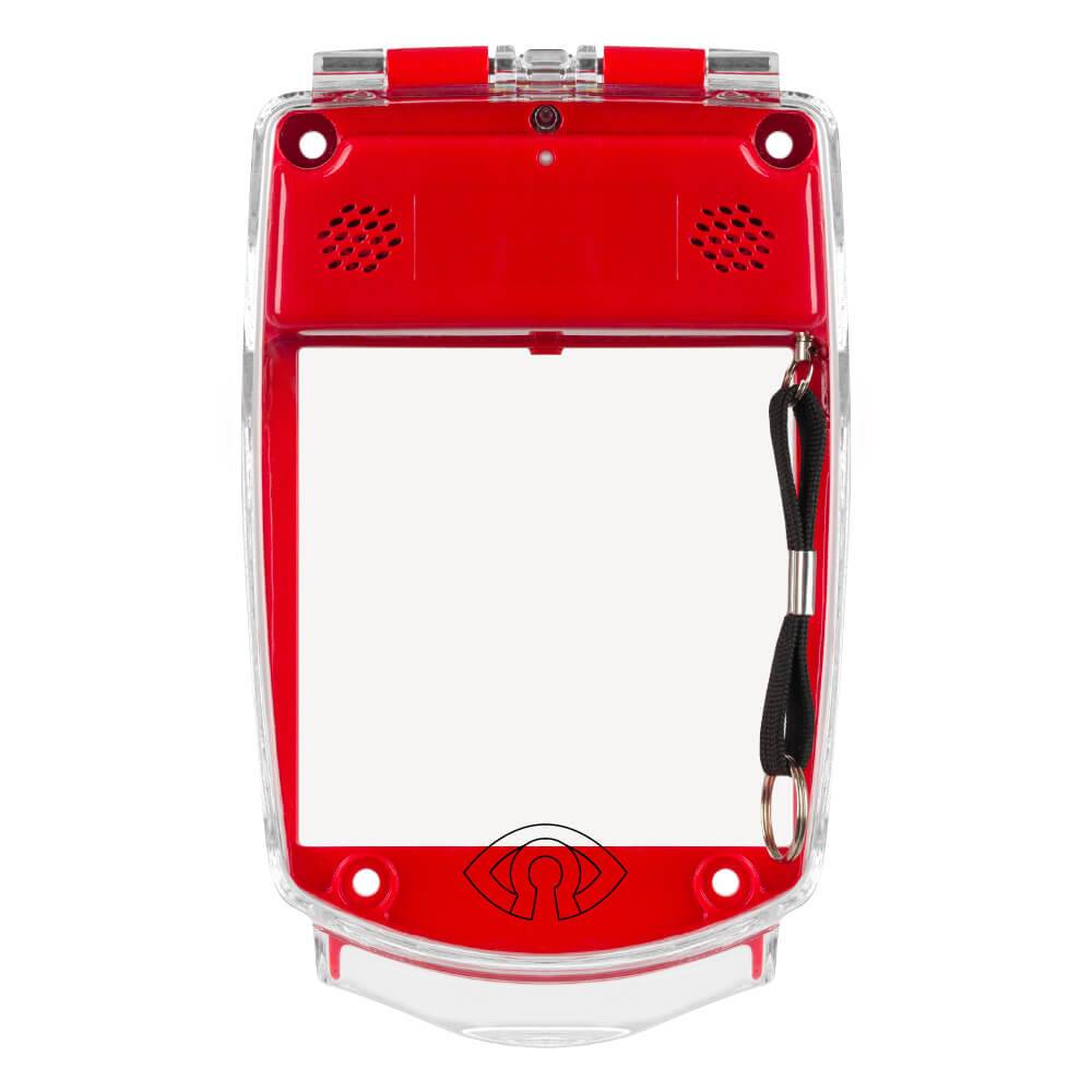 GfS e-Cover® Schutzabdeckung für Handmelder, mit Alarm, rot, 9 x 9 cm-2