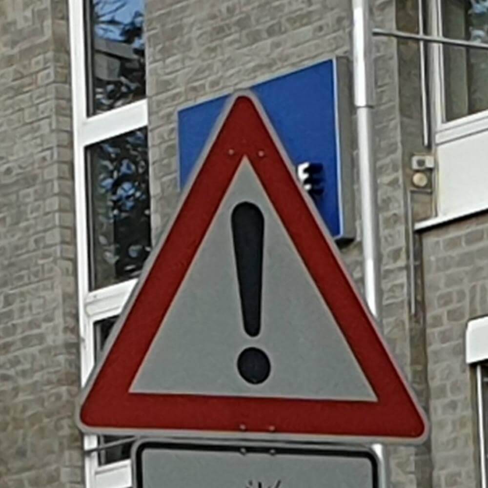 Komplett-Set VZ 101 Gefahrstelle zum temporären Aufstellen 1,5 m-1