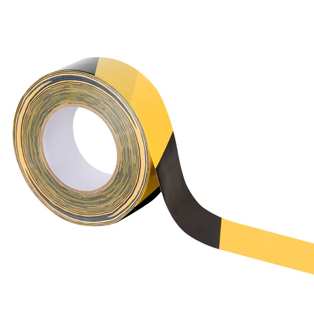 BIGPACK 5 x Gewebe-Warnmarkierungsband, linksweisend, g/s, 50 m x 5 cm-1