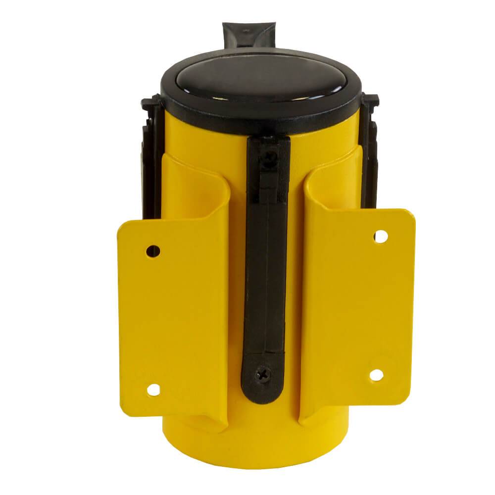 RS-GUIDESYSTEMS Gurtbandkassette gelb, gelb/schwarz, 4m + magnet. Wandhalterung-3