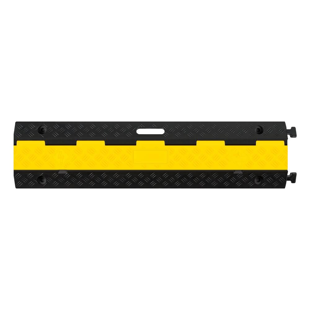 Kabelbrücke KB2, 2 Kanäle, gelb/schwarz, mit Tragegriff, 100 x 24 x 4,5 cm-1