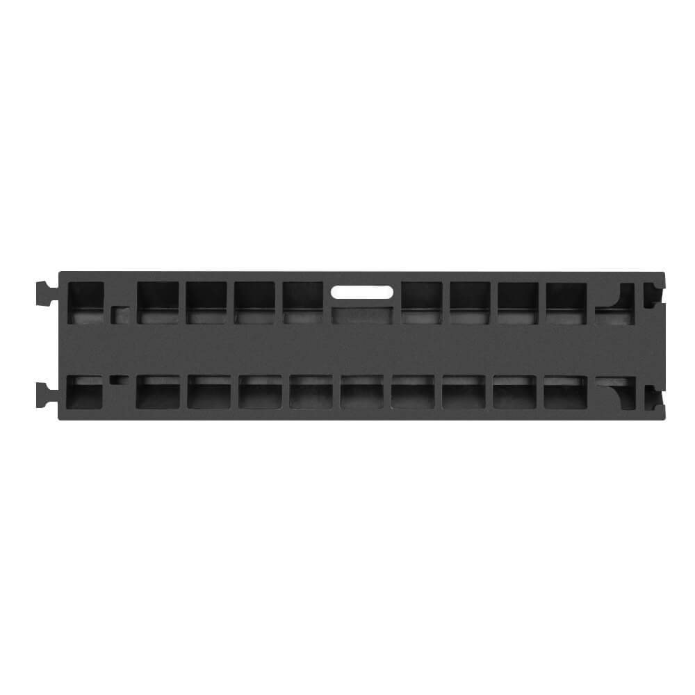 Kabelbrücke KB2, 2 Kanäle, gelb/schwarz, mit Tragegriff, 100 x 24 x 4,5 cm-3