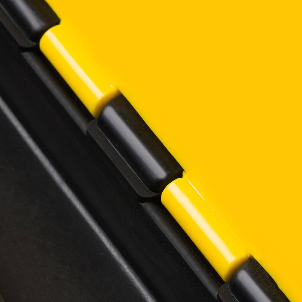Kabelbrücke KB5, 5 Kanäle, gelb/schwarz, mit Tragegriff, 90 x 50 x 5 cm-1