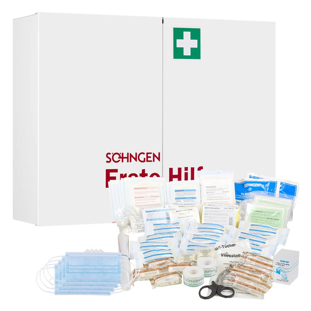 SÖHNGEN Verbandschrank London, gefüllt DIN 13169, 2-türig, 60,4 x 17 x 46,2 cm-0