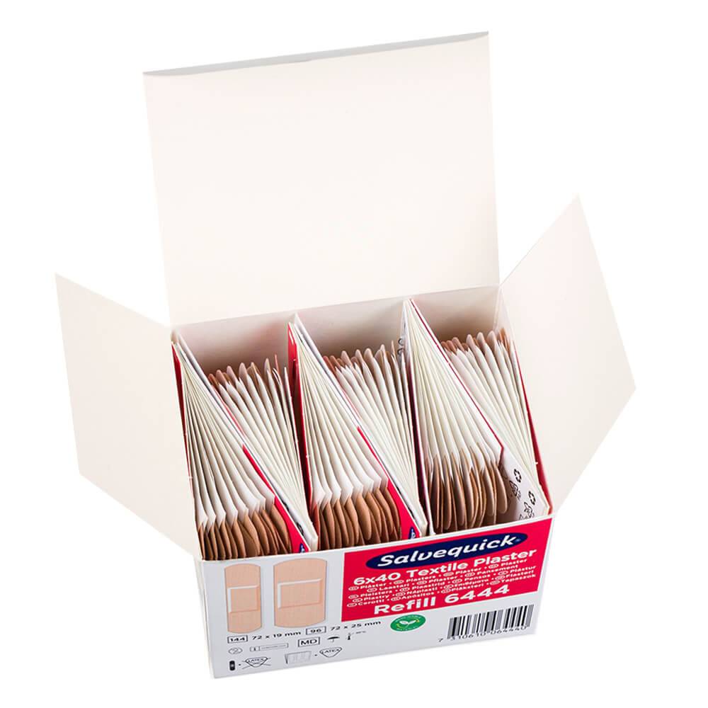 SALVEQUICK® Pflasterspender Refill-Set, elastisch & wasserfest, 4 Nachfüllpacks-4