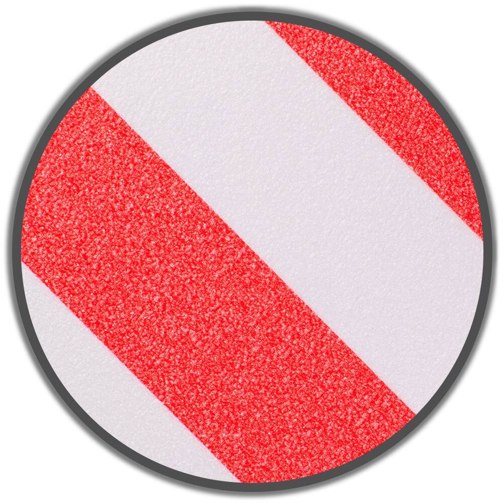 Antirutschband Warnmarkierung rot / weiß, R13 Rutschhemmung, 10 cm, 18,3 m/Rolle-1