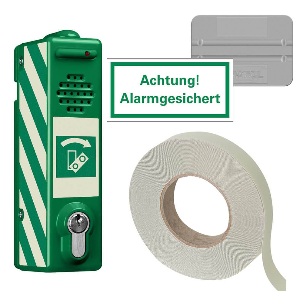 Türwächter ABUS Zylinderschloss gleichschließend, 80/105 dB, nachleuchtend-0