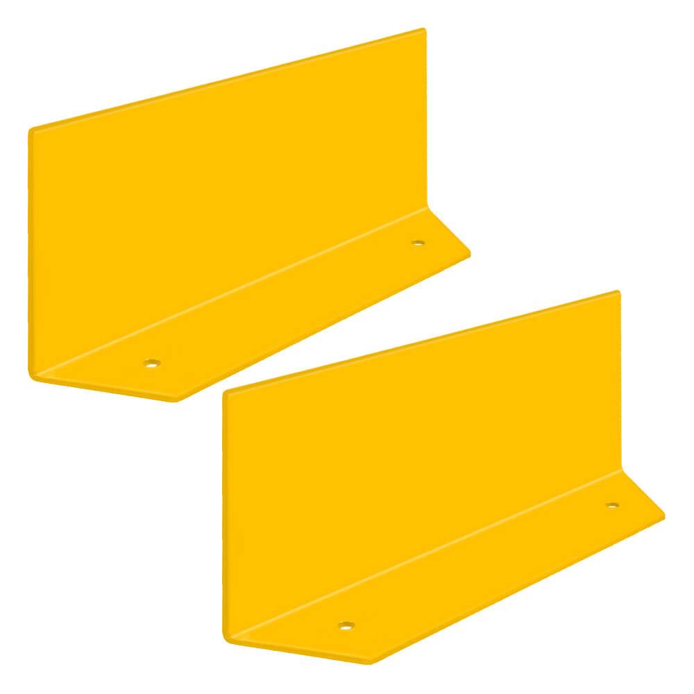 ROBUSTO Winkelschienen Eckanfahrschutz-Set, gelb, aufdübeln, Stahl, 20x10x50 cm-0