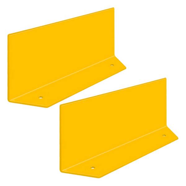 ROBUSTO Winkelschienen Eckanfahrschutz-Set, gelb, aufdübeln, Stahl, 20x10x50 cm