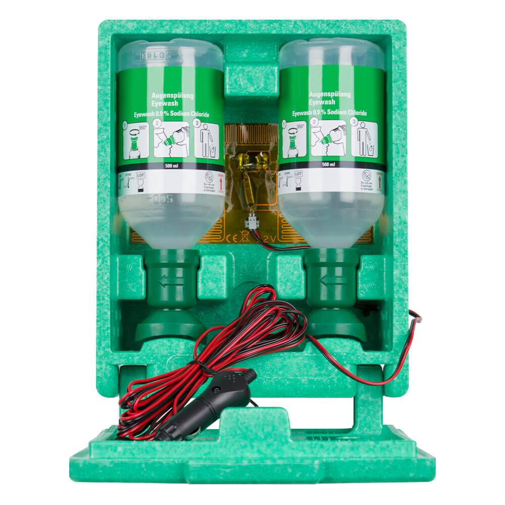 PLUM beheizbare Wandbox mit 2 x 500 ml Plum Augenspülung-1